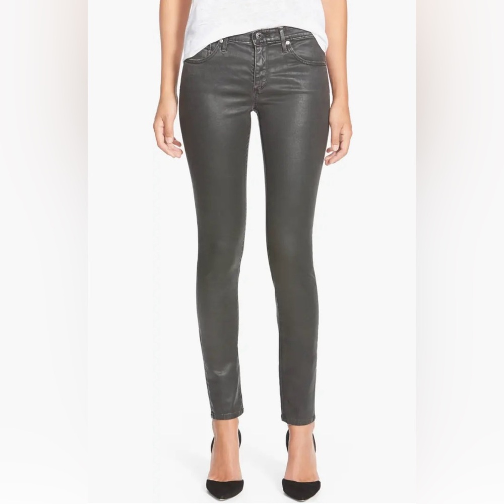 AG Metallic The Legging Ankle Jeans Size 29